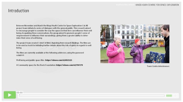 Pages from Matthew Pitts CoLab project document