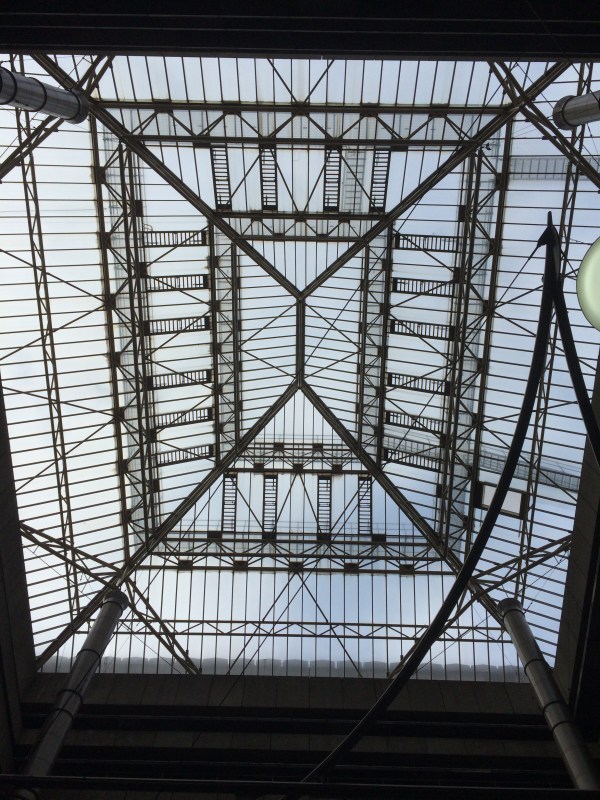 Roof structure of the atrium in Paradise Circus.