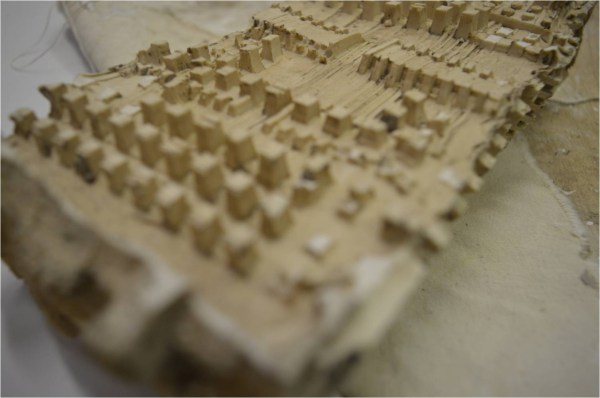 One of the plaster model.