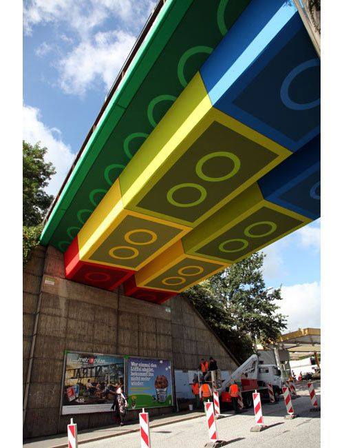 BRIDGE TRANSFORMED INTO GIANT LEGO BRICKS BY GERMAN STREET ARTIST MEGX.jpg